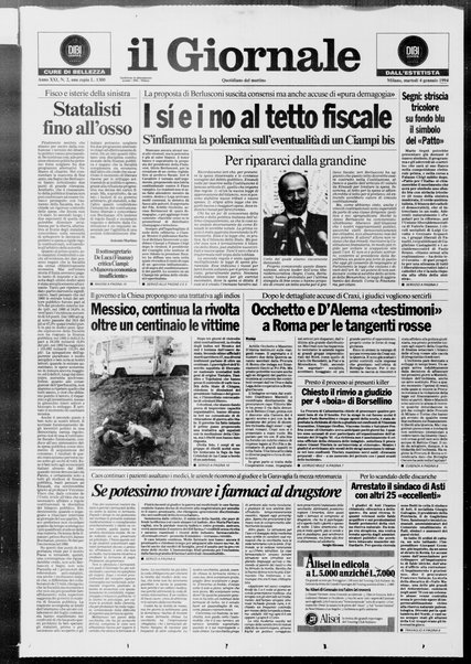 Il giornale : quotidiano del mattino